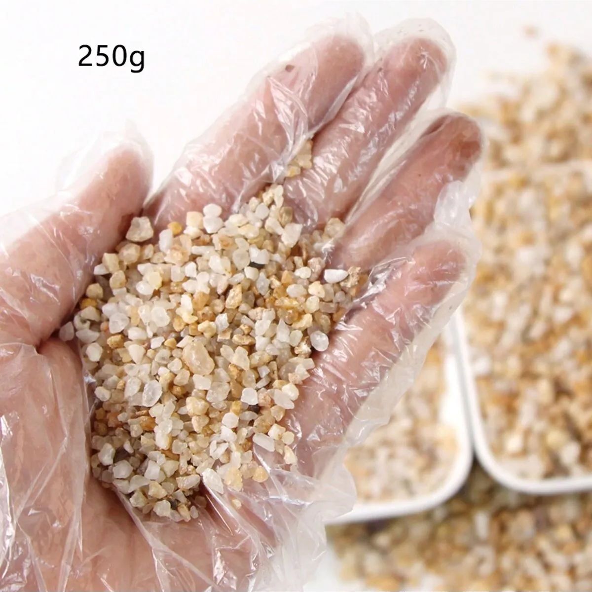 1pc-250g 천연 크리스탈 자갈 돌 마이크로 조경  - Aquarium Planted Soil 리뷰 및 가격
