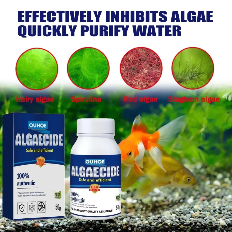 50g 고효율 수족관 연못 조류 및 이끼 제거제, 녹조 - Aquarium Plant Liquid Fertilizer 리뷰 및 가격