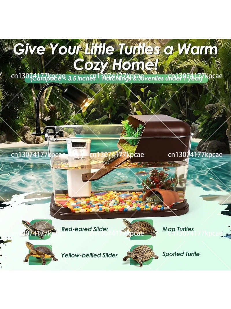 PC 터틀 탱크 어항 스타터 키트 (일광욕 플랫폼, U - Planted Aquarium Starter Kit 리뷰 및 가격