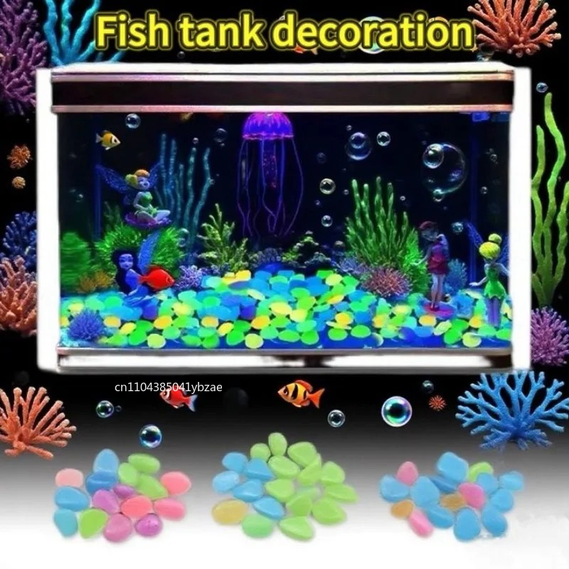 100-800개 야광 조약돌, 조경용 수지 발광석, 정 - Aquarium Planting 리뷰 및 가격