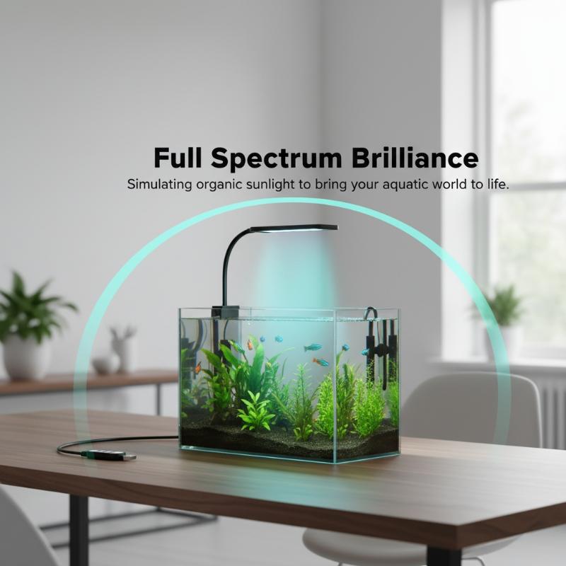USB 수족관 클립 조명, 가정 사무실 데스크탑 어항  - Aquarium Planting 리뷰 및 가격