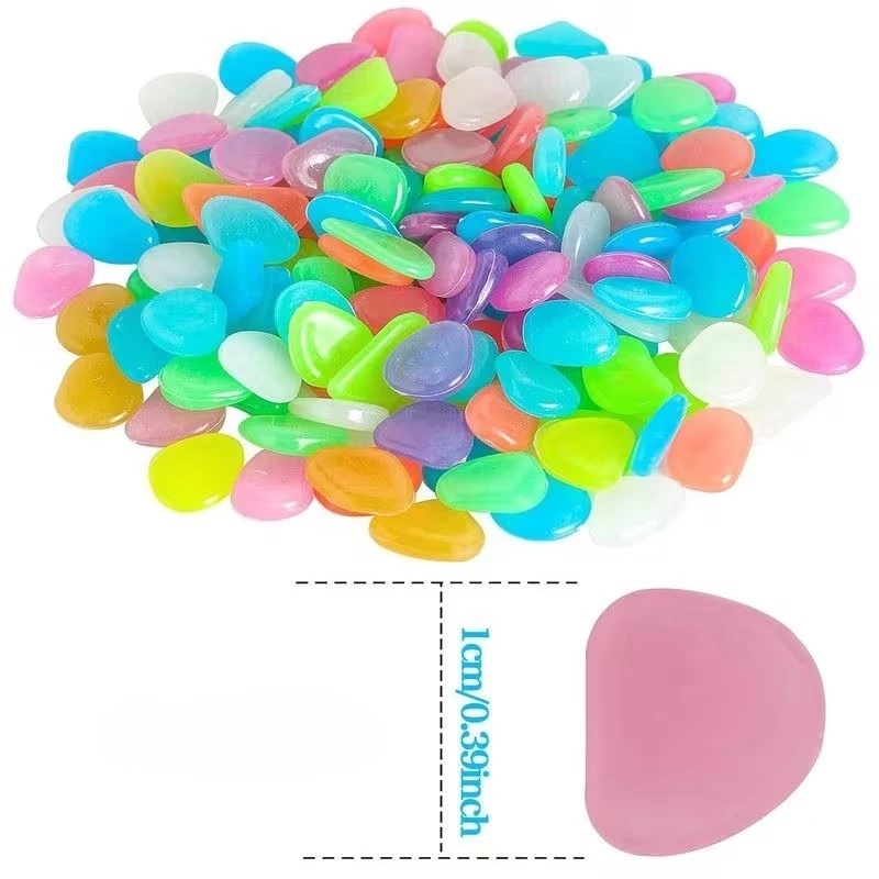 50-200pcs 어둠 속에서 빛나는 조약돌 빛나는 미 - Aquarium Planting 리뷰 및 가격