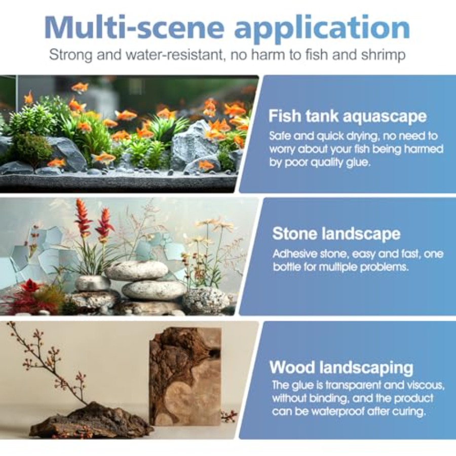 수족관용 접착제, 슈퍼 리프 글루는 DIY 식물, 바위 - Planted Aquarium With Rocks 리뷰 및 가격